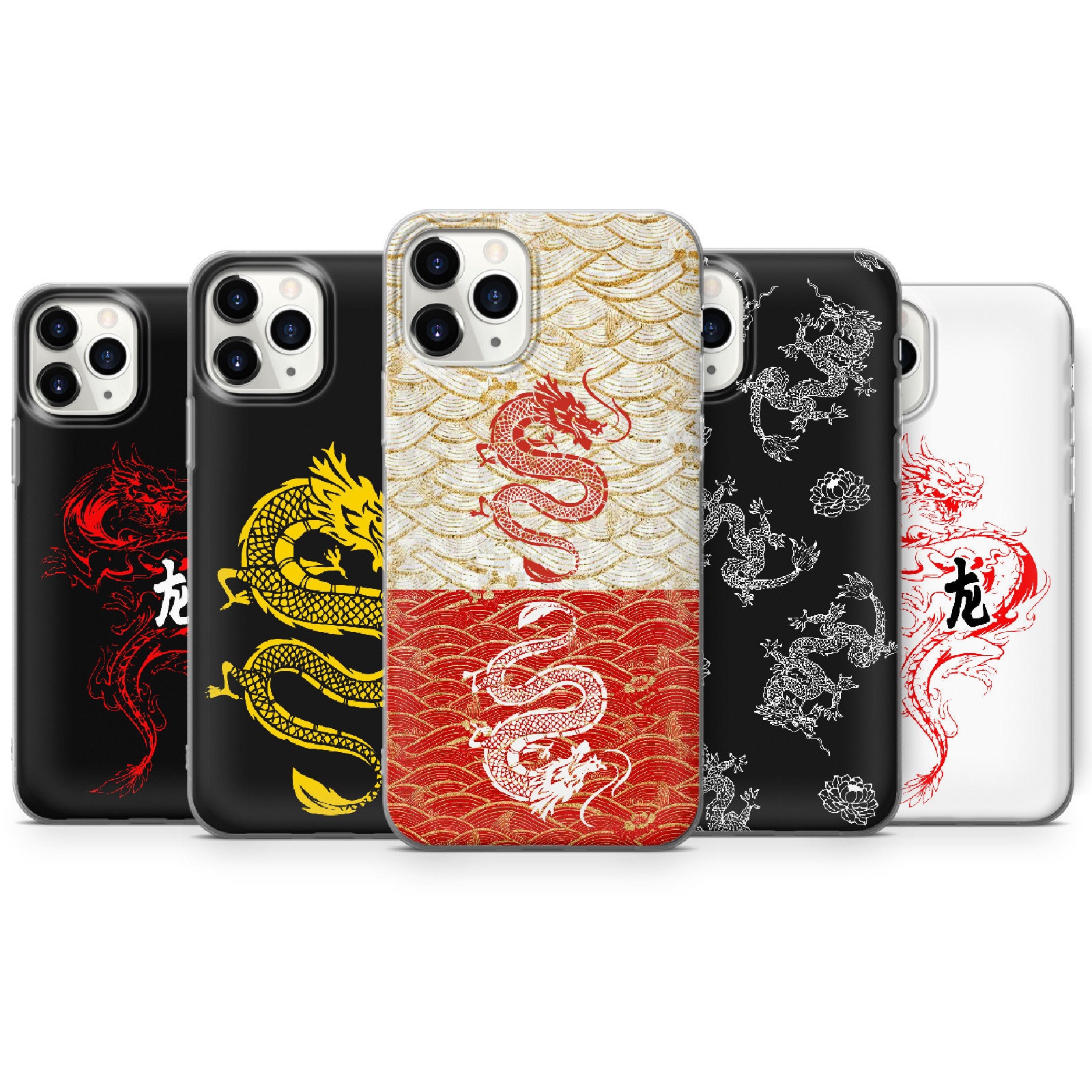 Chinese Dragon Phone Case Cover for iPhone 12 iPhone 7 8 Etsy