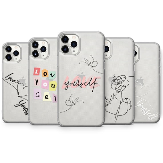 Love Yourself Phone Case Clear BTS for 14 13 12 - Etsy