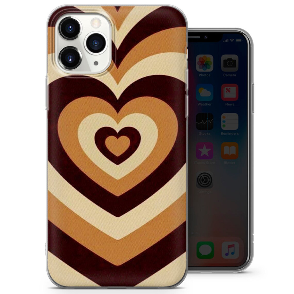Love Heart Phone Case Valentine Gift Cover For iPhone 12 Etsy