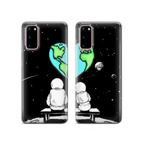 Astronaut Couple Matching Phone Cases for iPhone 14, 13, 12 Pro, 11, Xs ...