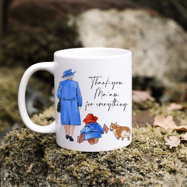 Queen Elizabeth Mug - Queen Elizabeth Souvenir- Queen Elizabeth II - The Queen And Paddington Bear - Queen Elizabeth Keepsake - Paddington