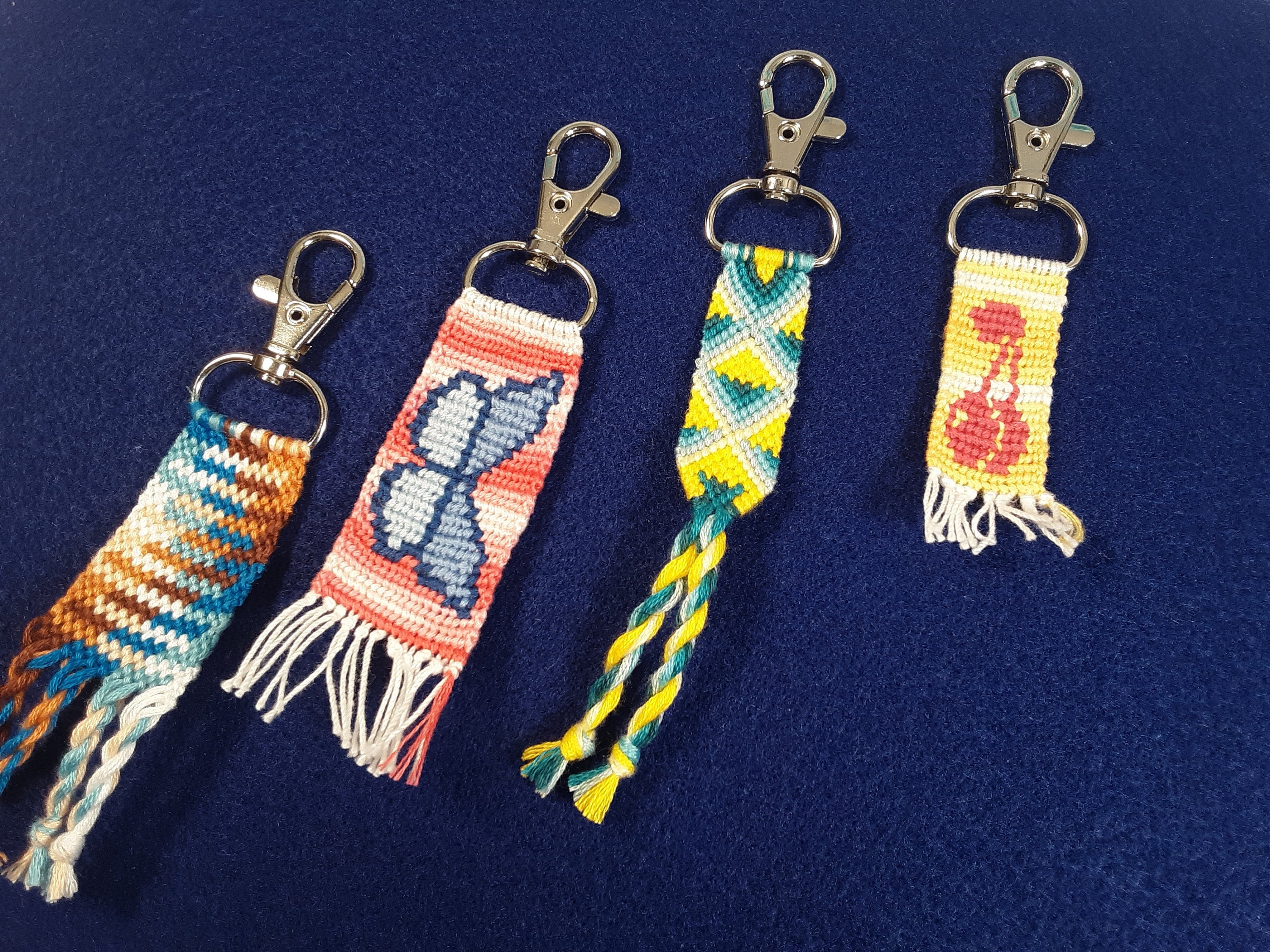 Handmade Keychains Normal Pattern and Alpha Patterns Etsy