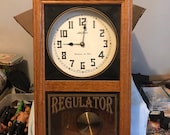 Vintage Seth Thomas Regulator Westminster chime wall clock