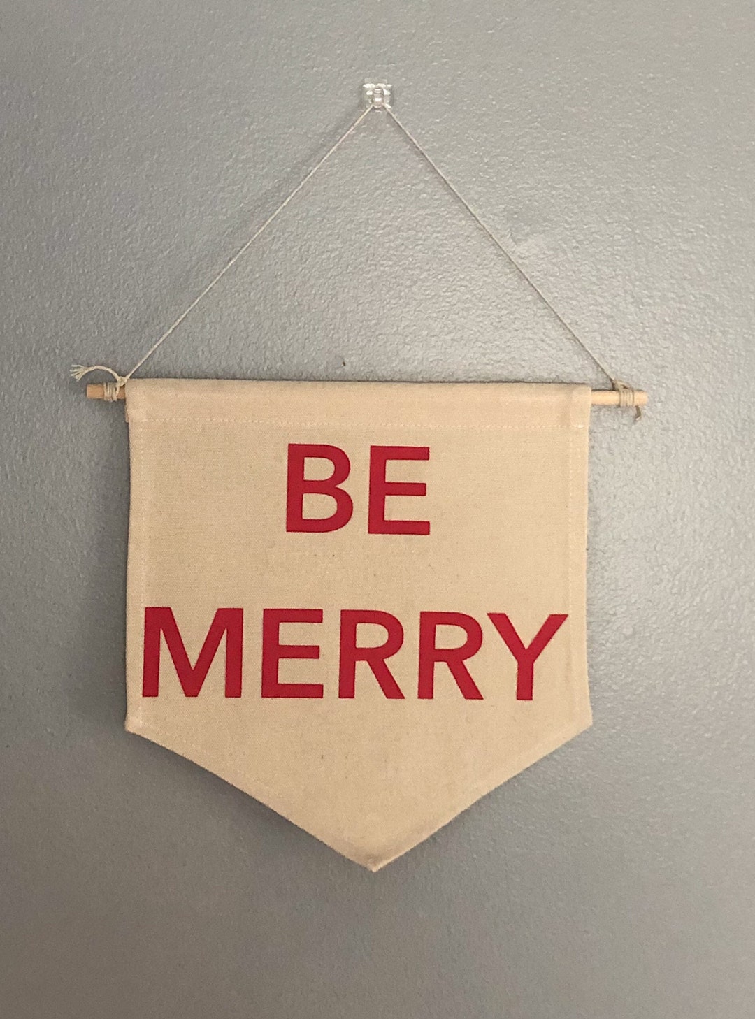 Christmas Wall Banner/ Christmas Wall Pennant/ Holiday Wall Decor/ Christmas Wall Decor/ Be