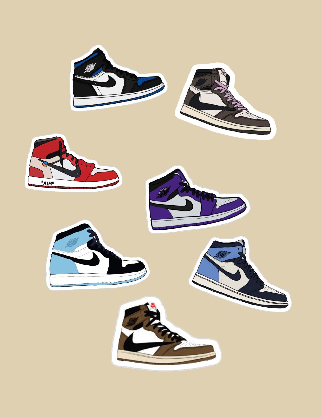 air jordan shoe stickers