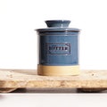 Blue Ceramic Butter Dish, Blue Ceramic Butter Crock, Easy To Use Butter Dish, Housewarming Gift, Airtight Seal, French Butter Dish,