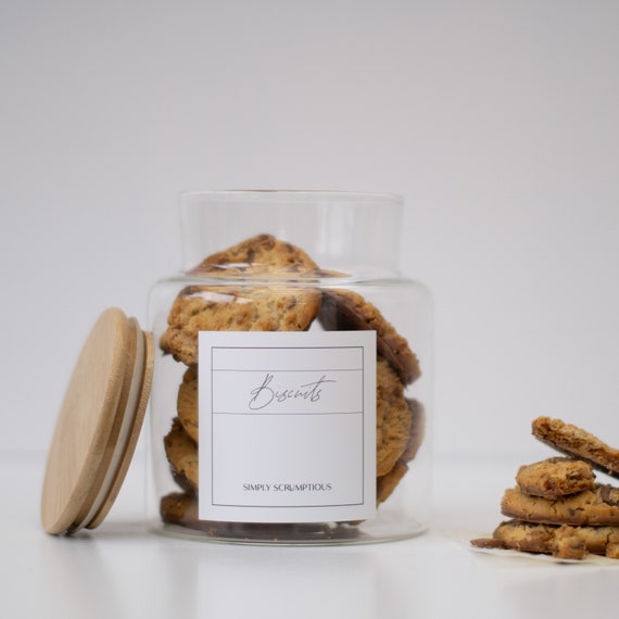 Glass Snack Jar 2.0L , Cookies Biscuits Treats Jar for Home, Housewarming  Gift, Wide Mouth Jar, Airtight Seal, Gift Ideas for Christmas 