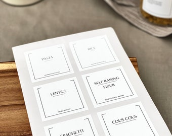 Customisable Labels for Home | Pantry Kitchen Labels | Laundry Utility Labels | Home Organisation | Bathroom Labels | Waterproof Labels