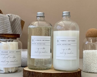 Distributeur de détergent à lessive liquide, distributeur de savon à linge,  distributeur de lessive en poudre avec couvercle : : Commerce,  Industrie et Science