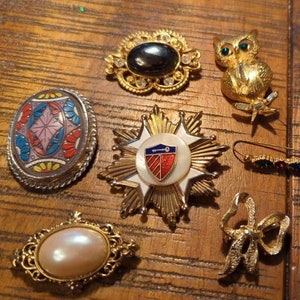 Vintage Brooch Lot #3