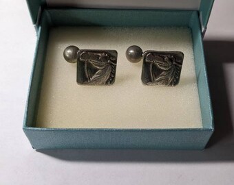 CLEARANCE: Sterling Silver Horse Cufflinks
