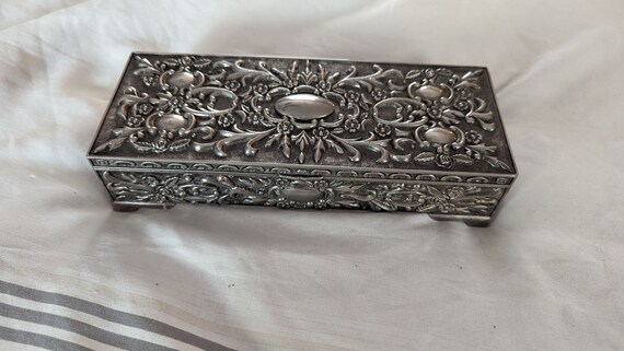 Vintage "Godinger" Silver-plated Jewelry Box - image 1