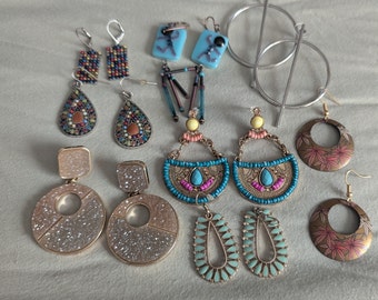 Vintage Destash Pairs of Costume Jewelry Earrings Lot #22