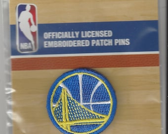 Golden State Warriors Official NBA Embroidered PIN Set of 3 with Pin Backs Hat Backpack in Pkg.