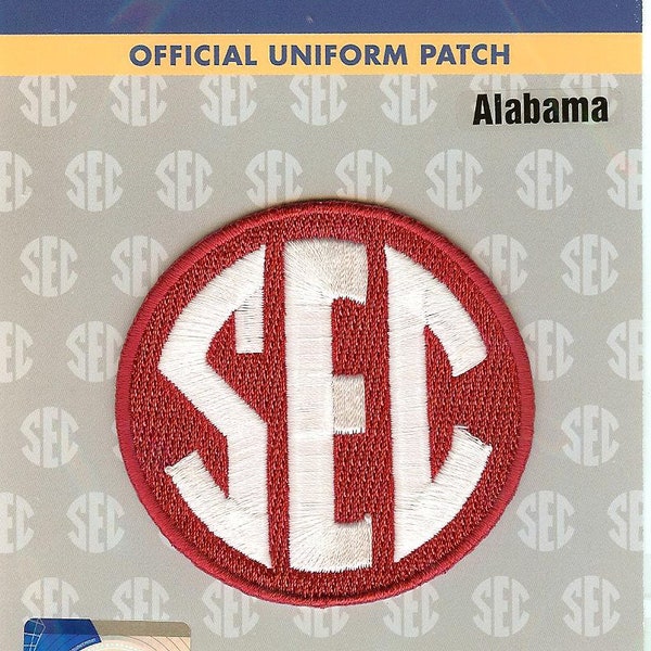 Alabama SEC Conference Patch 2 1/2" Round Official NCAA Logo Iron or Sew