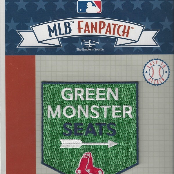 Boston Red Sox Fan Patch Green Monster Seats 3" x 3 1/2" Iron Sew Jacket Backpack