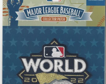 2022 MLB World Series Official Jersey Sleeve Patch in Pkg 4&quot; x 4&quot; Phillies vs Astros