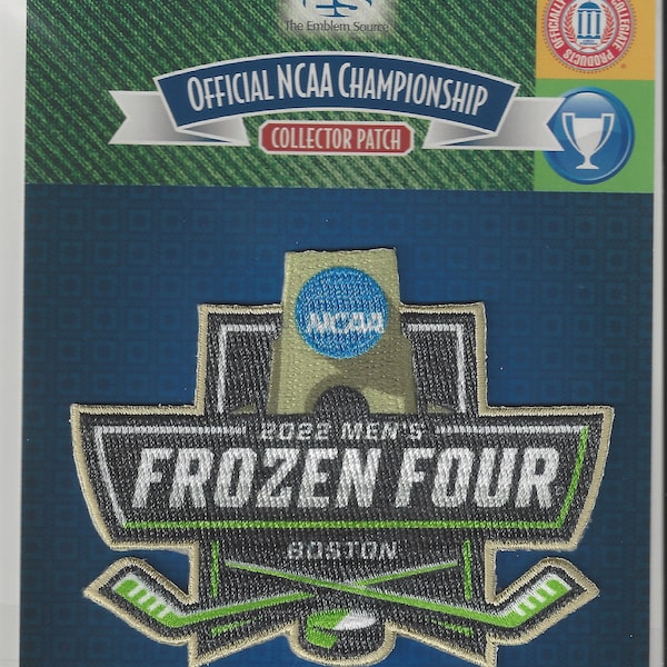 2022 NCAA Mens Hockey Frozen Four Official Jersey Patch College Logo