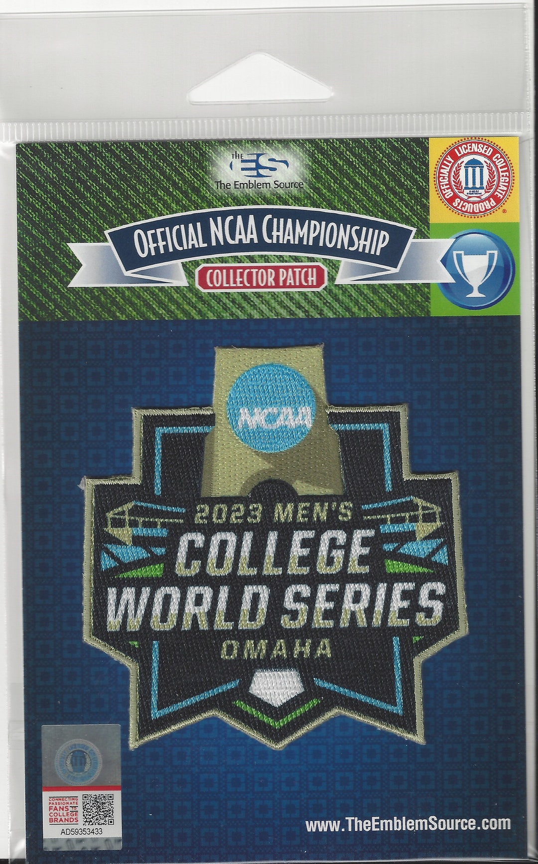 2023 NCAA Mens College World Series Patch Official Jersey March Madness Logo Etsy