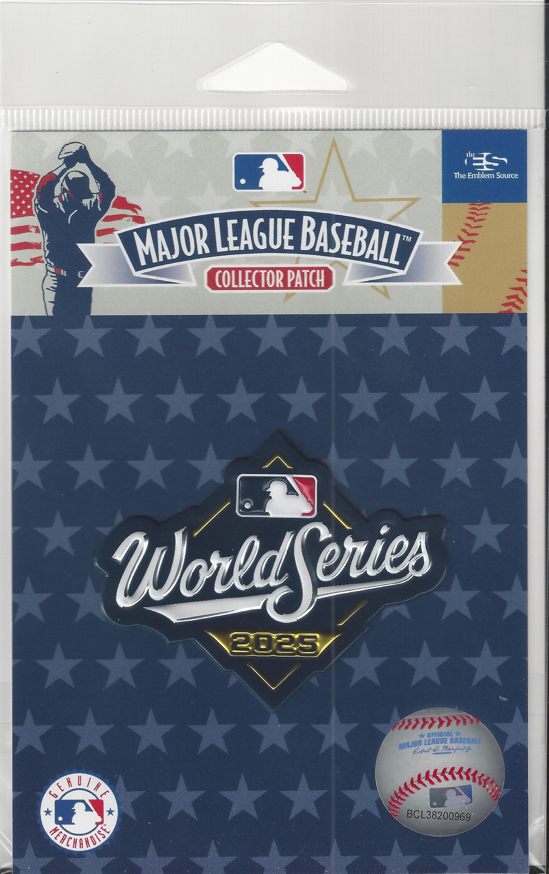 2025 World Series On-field TPU SHINY Jersey Patch Dodgers Blue