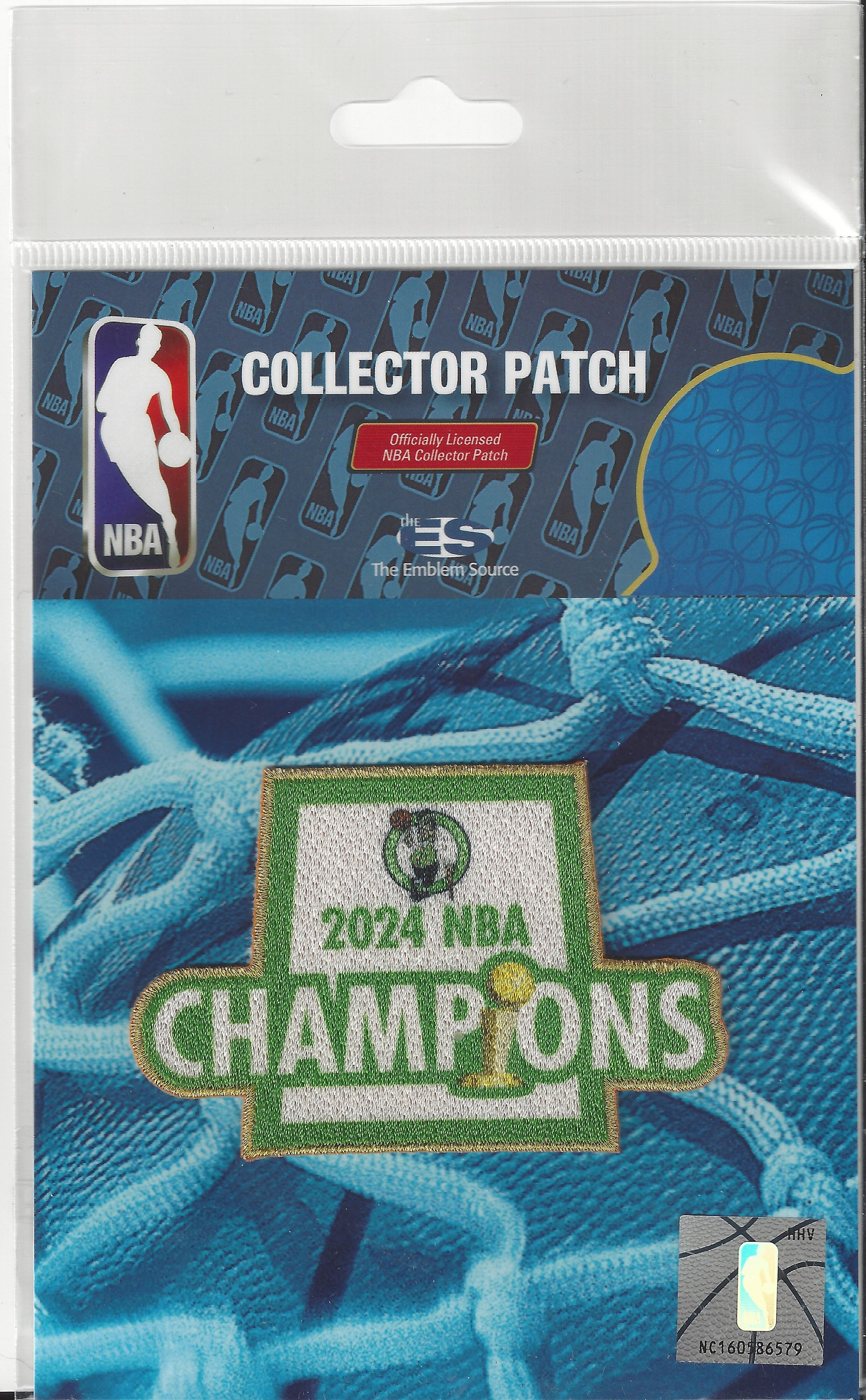 2024 Boston Celtics NBA Champions Patch Primary Champs Design 3" x 2" Iron Sew