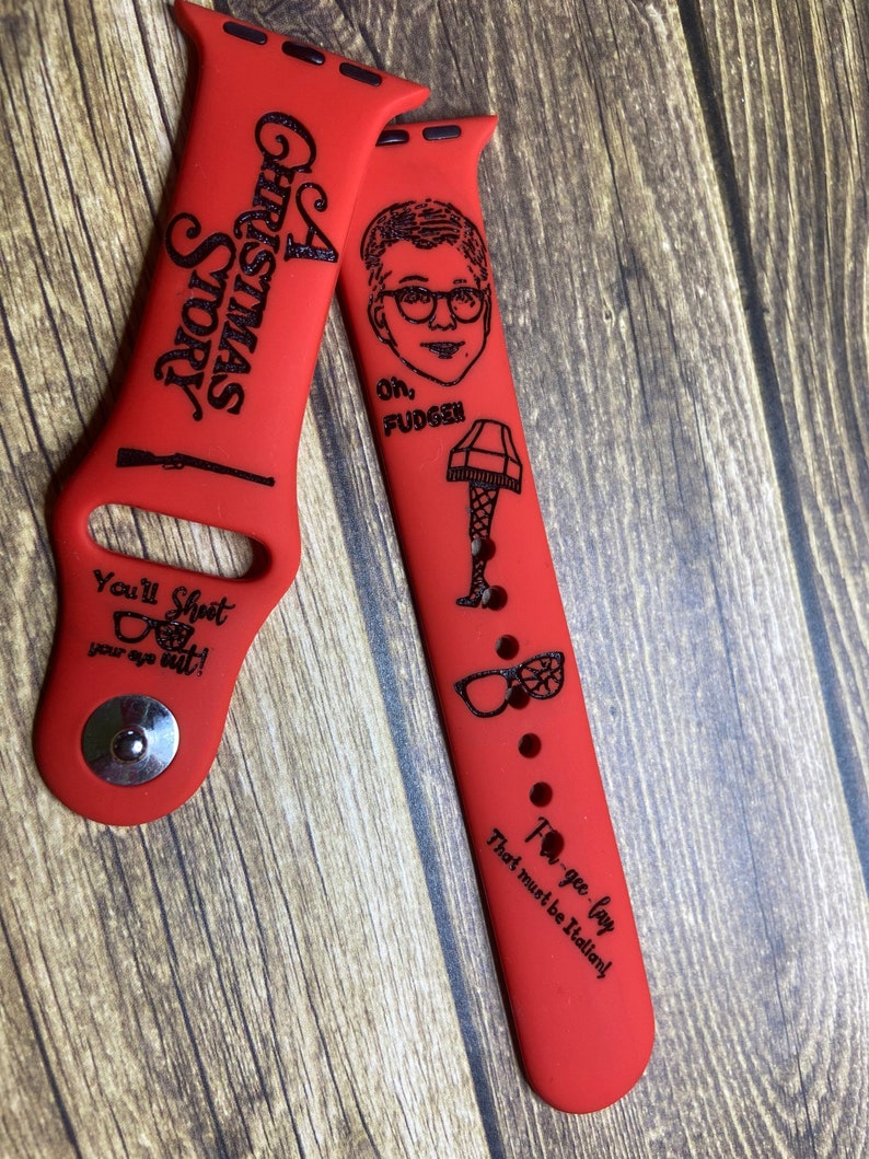 Christmas Story Apple Watch band engraved Apple Watch band | Etsy