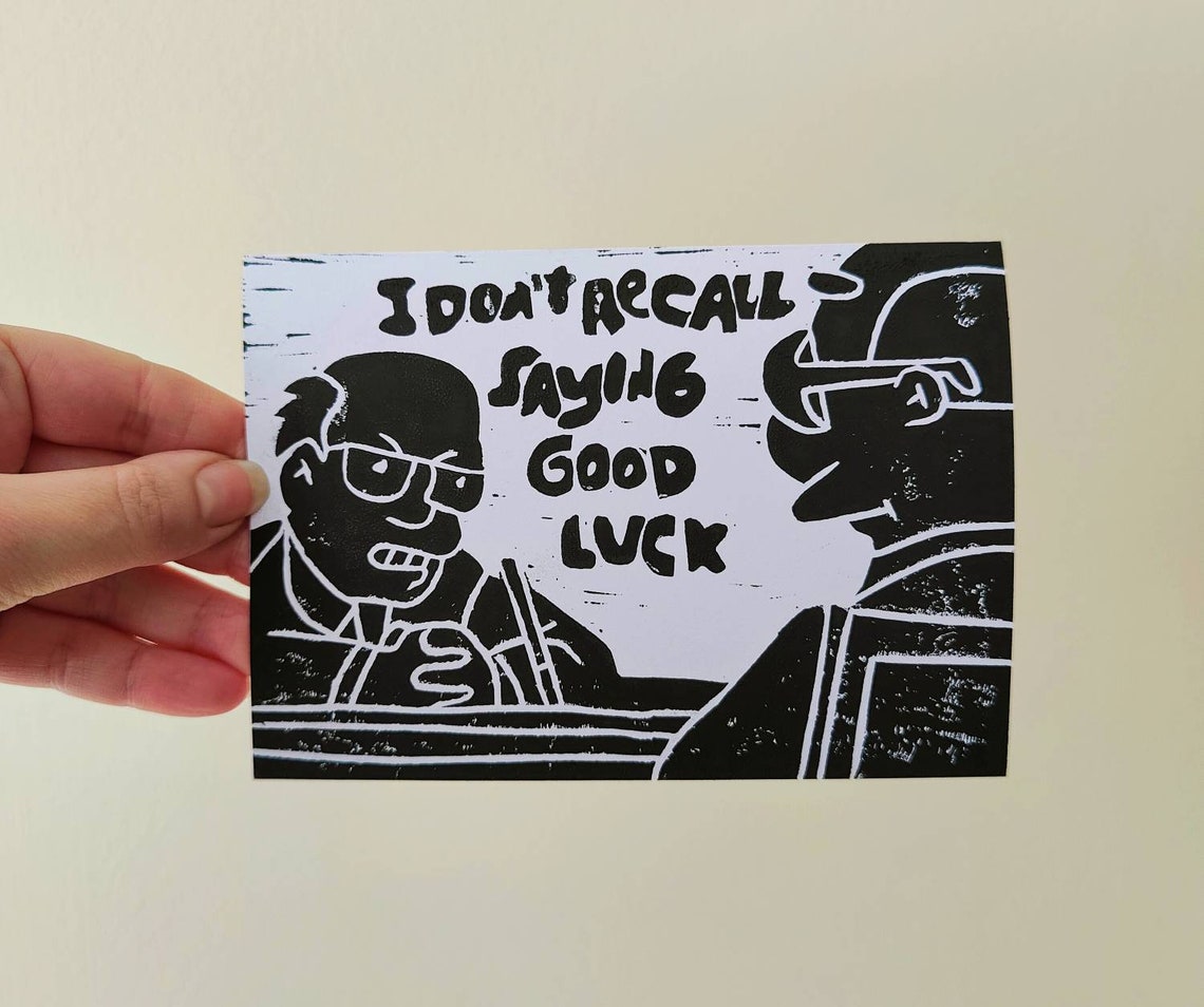 I Don T Recall Saying Good Luck The Simpsons i Don't Recall Saying Good Luck Kirk Card. - Etsy UK