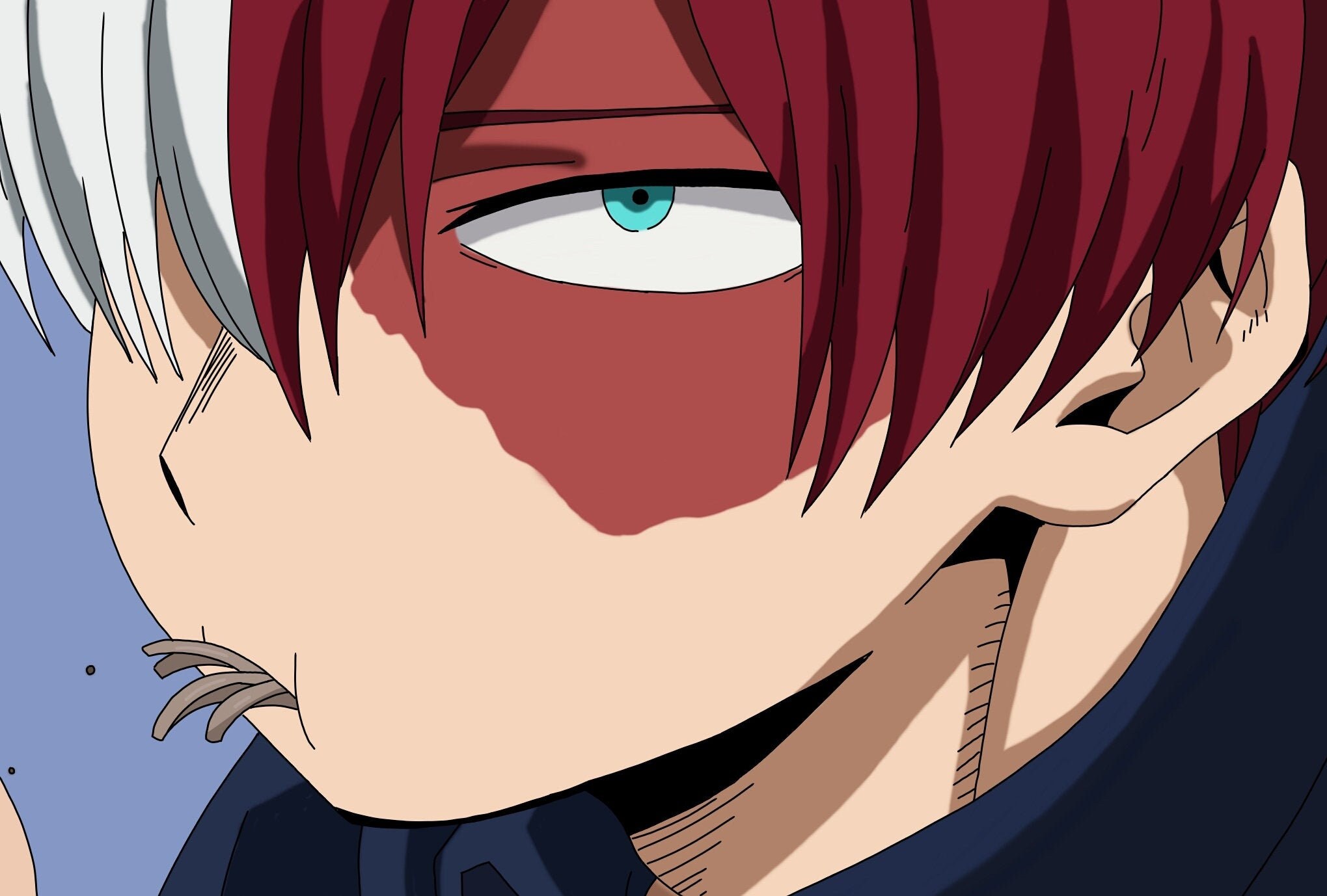 anime inspired print my hero academia shoto todoroki etsy singapore