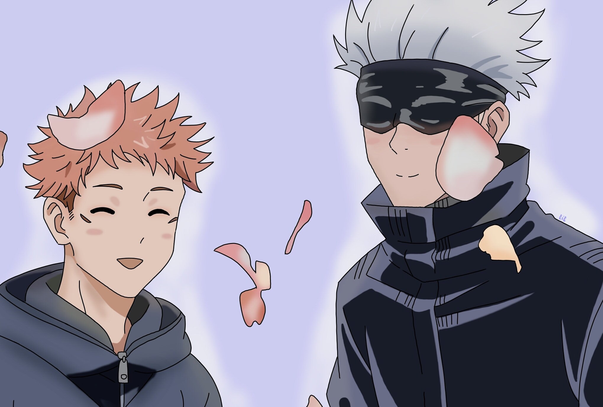 anime art print jujutsu kaisen wow flowers pretty etsy israel