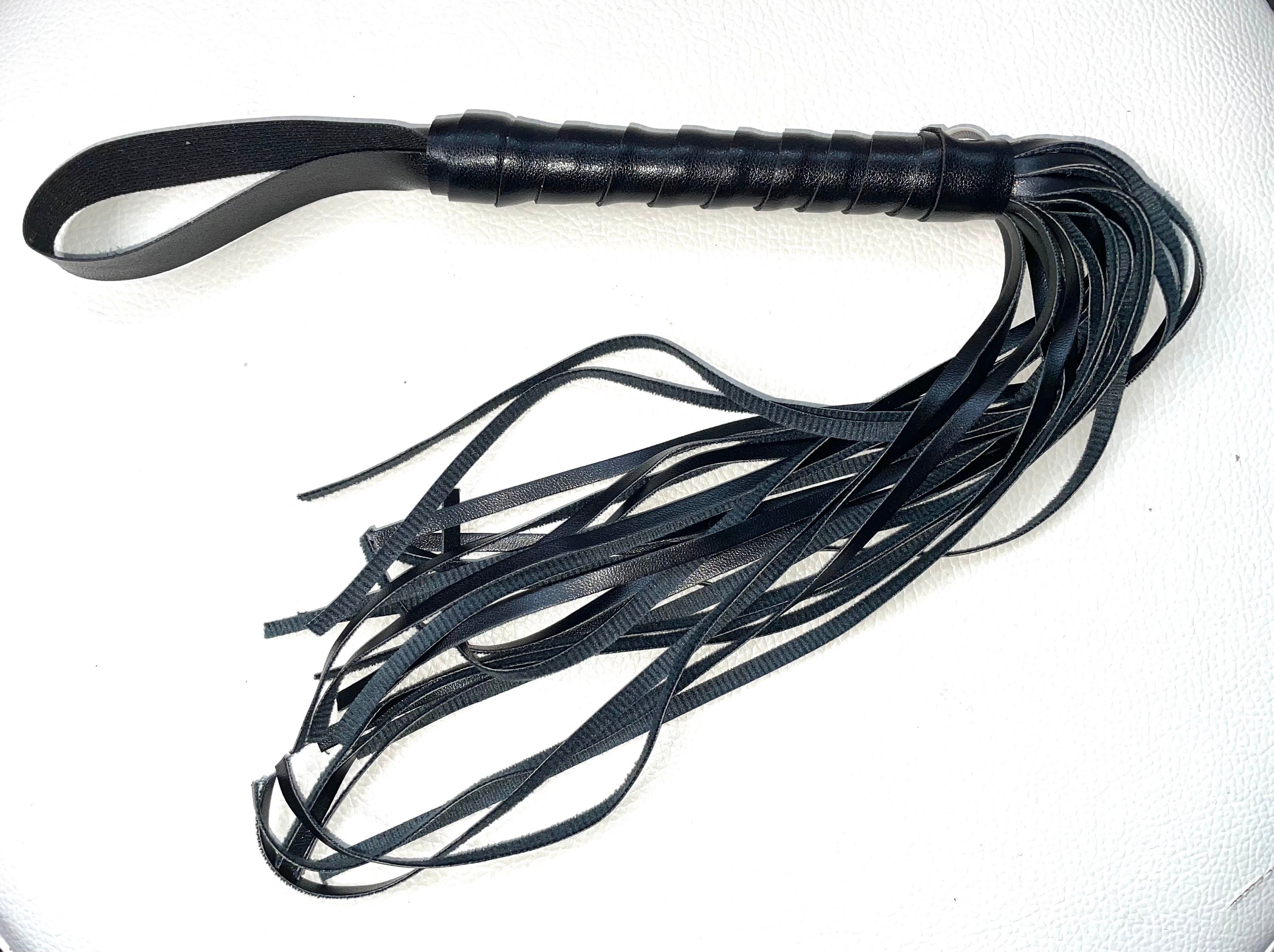Dom Leather Faux Accessory Tassel Whip Etsy