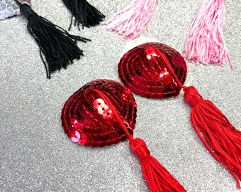 Glimmende Tepel kwastjes