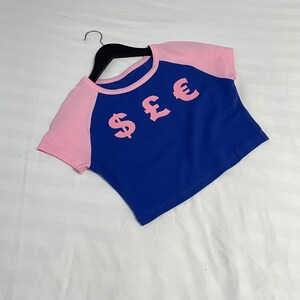 Money/ Currency- Crop top - hard hustlers