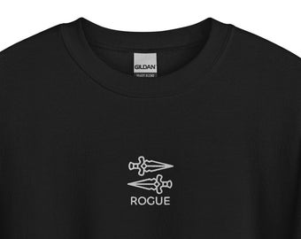 DnD Rogue Embroidered Sweatshirt | Minimalist | Subtle | DnD Class