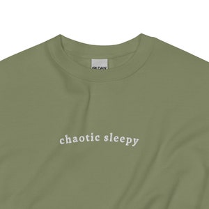 Chaotic Sleepy Crewneck | Funny Alignment Chart | DnD gift | TTRPG | Minimalist