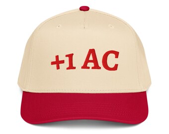 Plus 1 AC Embroidered DnD Hat | Two-Tone Baseball Cap