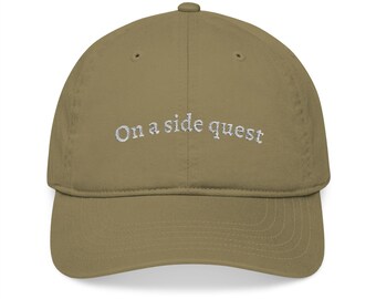 On a Side Quest Embroidered baseball cap | Minimalist DnD | TTRPG | Nerdy Gift