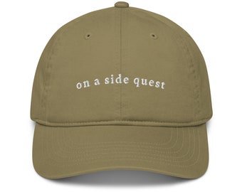 On A Side Quest | Nerdy Hat | Gamer Gift | Fantasy | Baseball Hat | DnD Hat