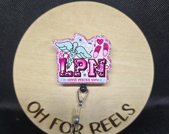 LPN Acrylic Badge Reel