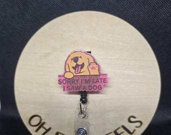 Dog Lover Acrylic Badge Reel