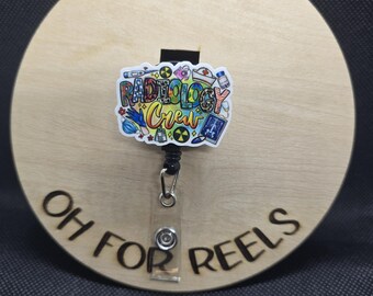 Radiology Crew Acrylic Badge Reel