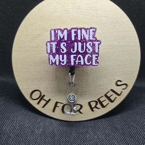 Funny RBF Acrylic Badge Reel