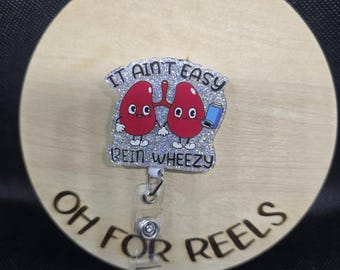 Funny Pulmonology Acrylic Badge Reel