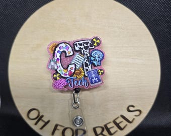 Cat Scan Acrylic Badge Reel