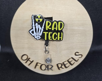 Rad Tech  Acrylic Badge Reel