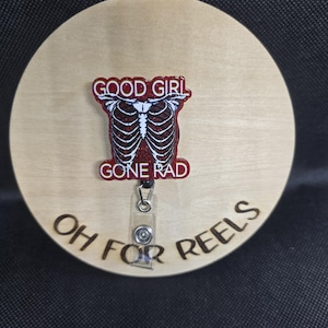 Radiology Acrylic Badge Reel