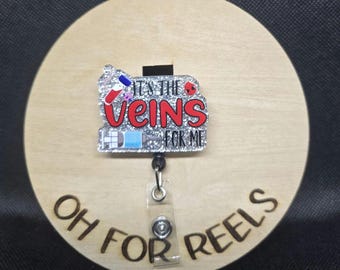 Phlebotomist Acrylic Badge Reel