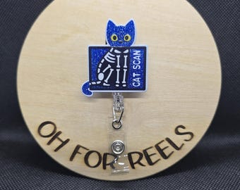 Cat Scan Acrylic Badge Reel