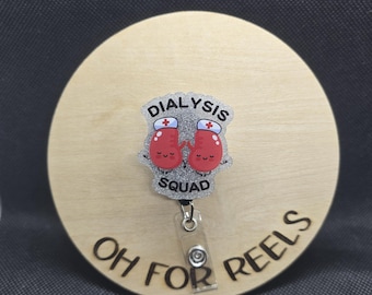Dialysis Acrylic Badge Reel