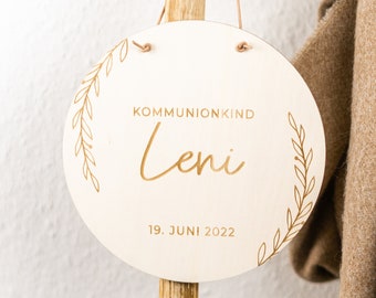 Konfirmationsgeschenk personalisiert, Geschenkidee Kommunion, Holzschild Taufgeschenk | FLOWER in versch. Größen