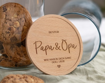 Personalized cookie jar, gift for dad, Father's Day gift | BEST in various sizes